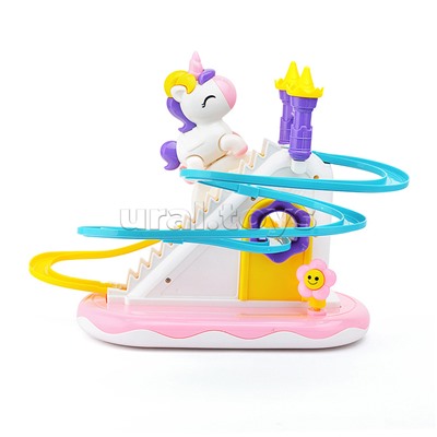 Игровой набор-трек "Единорог, горка" в коробке