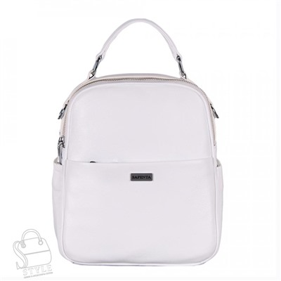 Рюкзак женский кожаный 970034 white Velina Fabbiano-Safenta/30