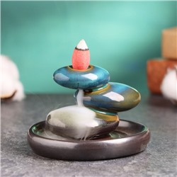 Подставка для благовоний TAKE IT EASY «Баланс», набор благовоний конусы, стелющийся дым, 10×7×10 см