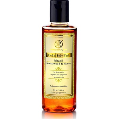 Khadi Natural Гель для душа "Сандал и Мед" 210мл