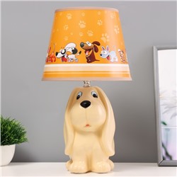 Настольная лампа «Собачка» Е14 40 Вт бежевый 20×20×37 см