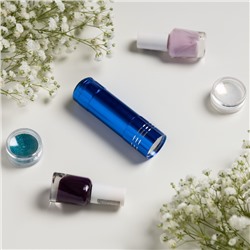 Лампа для маникюра LUF-04, UV/LED, 9 диодов, 9 Вт, от батареек (не в комплекте), голубая