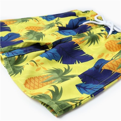 Купальные трусы детские MINAKU «Ананасы», рост 110-116 см