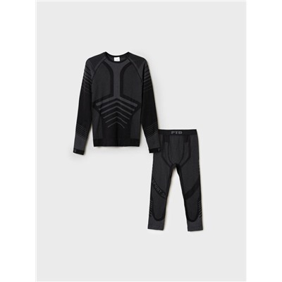 Термокомплект трикот. для мальчиков: фуфайка с длин.рук, брюки укороченные