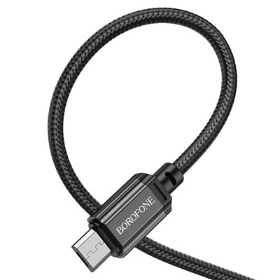 Кабель USB - micro USB Borofone BX87 12W 100см 2,4A  (black)