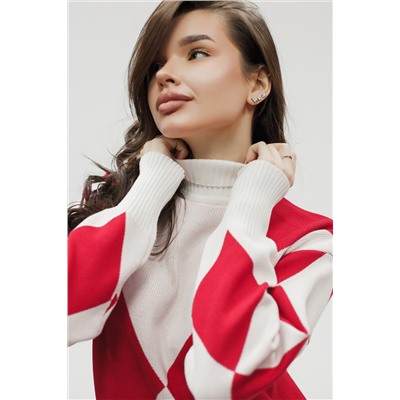 Вязаный костюм трикотажный с брюками