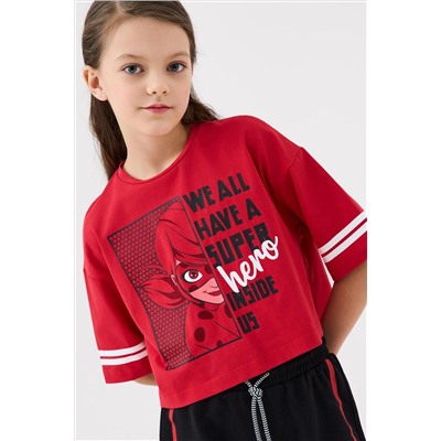 Фуфайка трикотажная для девочек (футболка) PLAYTODAY, 1241360