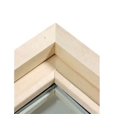 Деревянное окно для бани, 30×30 см, стеклопакет