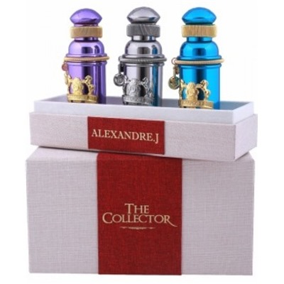 ALEXANDRE J THE COLLECTOR set IRIS VIOLET + MANDARINE SULTANE + ARGENTIC edp 3*8ml