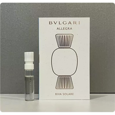 BVLGARI ALLEGRA RIVA SOLARE edp (w) 1.5ml пробник