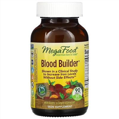 MegaFood, Blood Builder, 90 таблеток