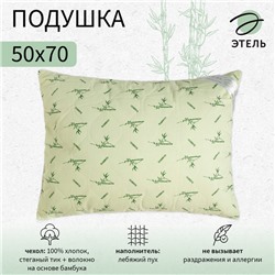 Подушка «Этель», подстёжка — бамбук, 50×70 см, тик