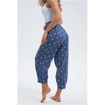 Брюки 9147 (Мелкие планеты на джинсе)