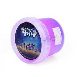 Слайм "Стекло" с фиолетовыми блестками, 90 гр
