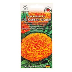 Семена Бархатцы «Дискавери оранж», F1, прямостоячие, 5 шт., «Золотая Сотка Алтая»