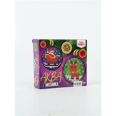 УЦЕНКА Аквамозаика «Шары с Дед Морозом и Олененком»