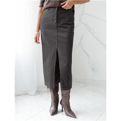 Юбка из эластичного микро-вельвета