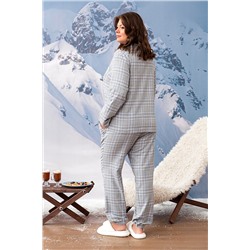 Пижама жен: куртка, брюки Mia Cara AW23WW323 La Thuille серая клетка