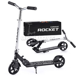Самокат 2-х колесный ROCKET,колеса PU/ 145 мм,ABEC 7, белый