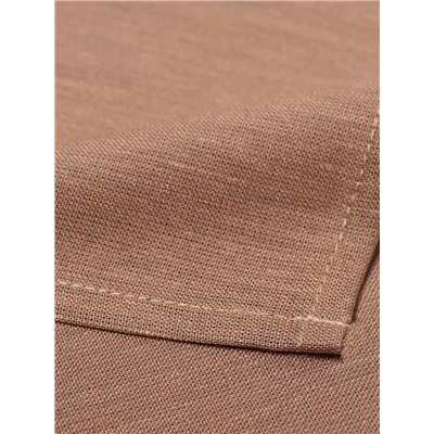 Набор салфеток с декоративными кольцами «Этель» Sand, 40×40 см - 4 шт., 100% лён