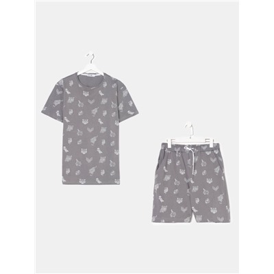 Пижама мужская (футболка, шорты) KAFTAN Tiger, размер 56