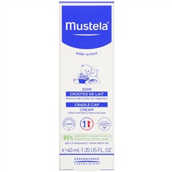 Mustela, Cradle Cap Cream, 1.35 fl oz (40 ml)