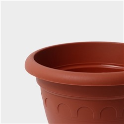 Вазон для цветов «Колывань», 5.6 л, d=26 см, h=28 см, терракотовый