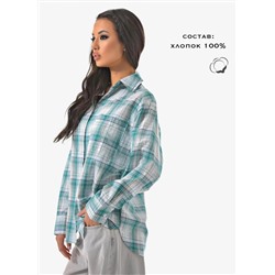 Женская рубашка оверсайз в клетку CRACPOT