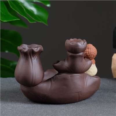 Подставка для благовоний TAKE IT EASY «Будда у водопада», набор благовоний конусы, стелющийся дым, 12×9 см