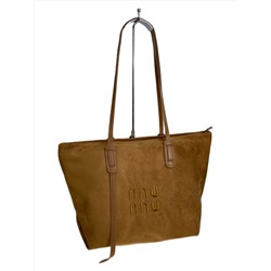 Женская сумка из искусственной замши, цвет коричневый