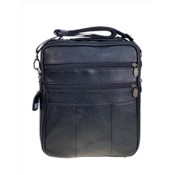Сумка мужская  из натуральной кожи, цвет черный