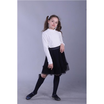 Свитер (водолазка) для девочки 61224 (Кремовый)