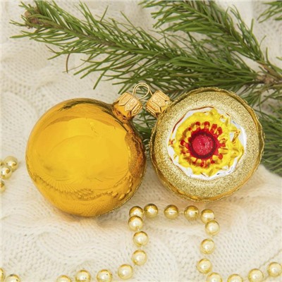 Ёлочные шары «Орбита», новогодние, набор 5 шт., d=6 см, МИКС