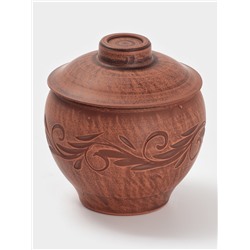 Горшочек для запекания «Вьюнок», 550 мл, 12×10 см, красная глина