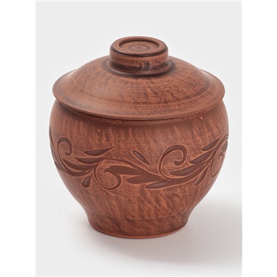 Горшочек для запекания «Вьюнок», 550 мл, 12×10 см, красная глина