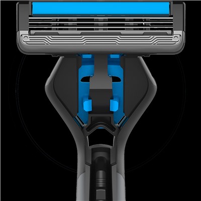 Станок для бритья DORCO PACE-3 CROSS (+5 кассет), система с 3 лезвиями (аналог BiC-3 Hybrid), TRC 1005