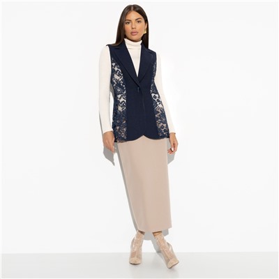 Жилет комбинированное с кружевом, Модное исключение (new)