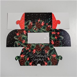 Коробка для капкейков «С Новым годом!» 10×16×10 см