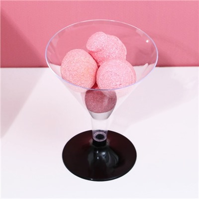 Новогодний подарочный набор косметики, гель для душа фо флаконе мартини 250 мл и бомбочки для ванны 4х20 г