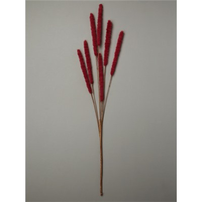 Ветка декоративная 7 веток 80 см / RW-316-2 /уп 12/144/винный цвет