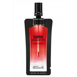 Beausta Тинт для губ / Shine Gloss Lip tint #3 Peach Orange, персиковый апельсин, 4 мл KRISTALLER, 1108345