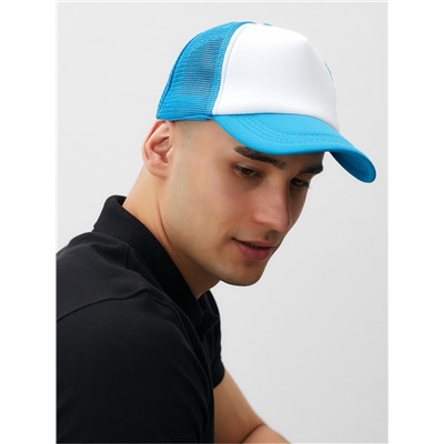 Бейсболка с сеткой MINAKU, голубая, размер 56-58