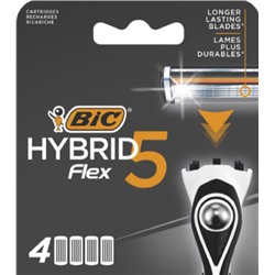 Кассеты для бритвы BiC FLEX-5 HYBRID (4 шт.)
