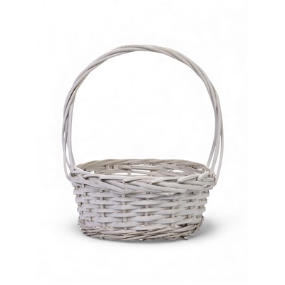 УЦЕНКА Корзина плетёная для хранения, ива, белая, набор 3 шт.