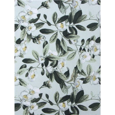 Шторы для кухни «Доляна» Apple flowers, 146×180 см - 2 шт., подхваты - 2 шт., 100% хлопок, 164 г/м²