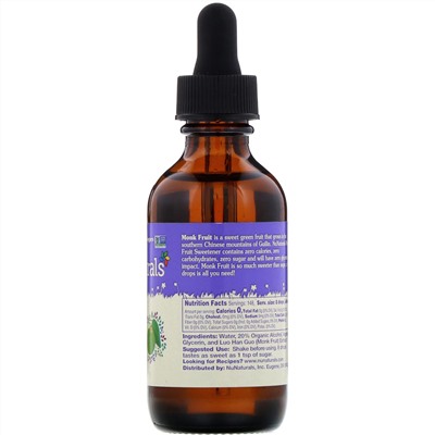 NuNaturals, Monk Fruit Sweetener, 2 oz (59 ml)