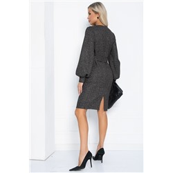 Платье Шарли (черно-бежевое) П12362-18