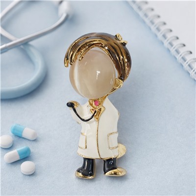 Брошь доктор, арт.007.314