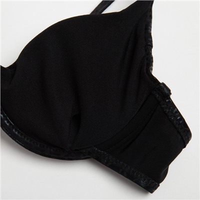 Купальник раздельный бельевой на косточках женский MINAKU, размер 42, чёрный