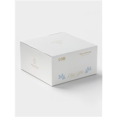 Чайная пара WY Royal blue, фарфор, 220 мл, голубая